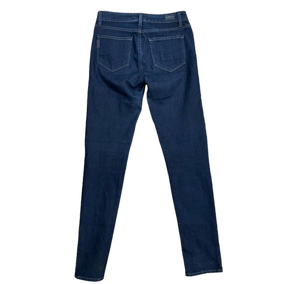 Paige Jeans Skyline Skinny Womens Mid Rise Dark Wash USA Made Stretch Soft 27 - Picture 7 of 9